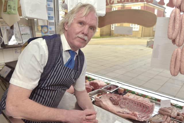 Jacob and his dad David Smith have taken over Twells Butchers in Portchester, which will now be known as Portchester Butchers.

Pictured is: David Smith.

Picture: Sarah Standing (310123-8976)
