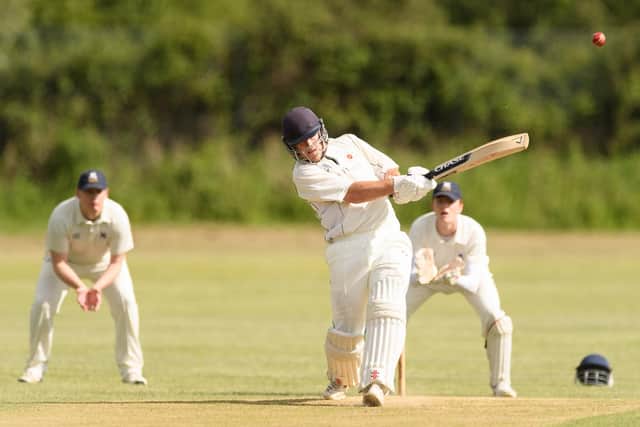 Harry McBride struck his second Hampshire League century of the season for Waterlooville 2nds.
Picture: Keith Woodland