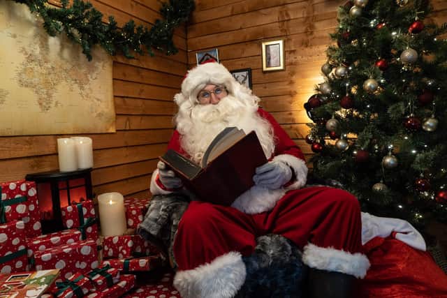 Santa Claus at his grotto. Picture: Niklas HALLE'N/AFP via Getty Images.