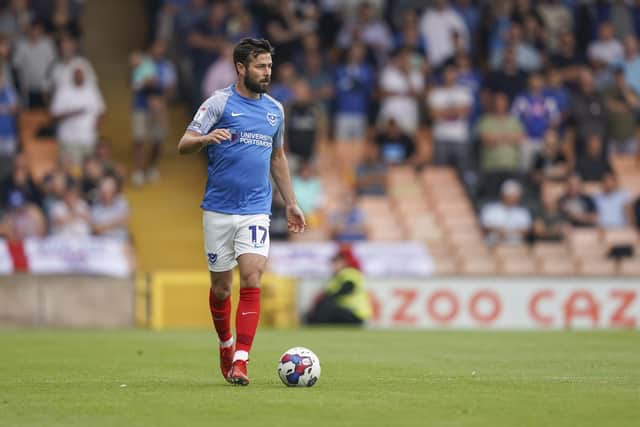 Joe Rafferty has made a favourable early impact at Pompey following his summer arrival from Preston. Picture: Jason Brown/ProSportsImages