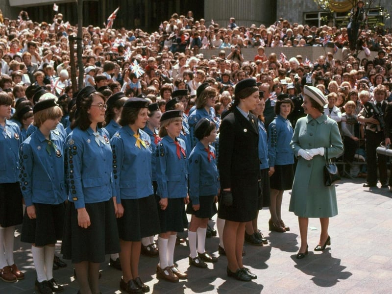 Queen Elizabeth's Silver Jubilee visit to Portsmouth in 1977 where she was greeted by the crowds in Guildhall Square Picture: The News Portsmouth