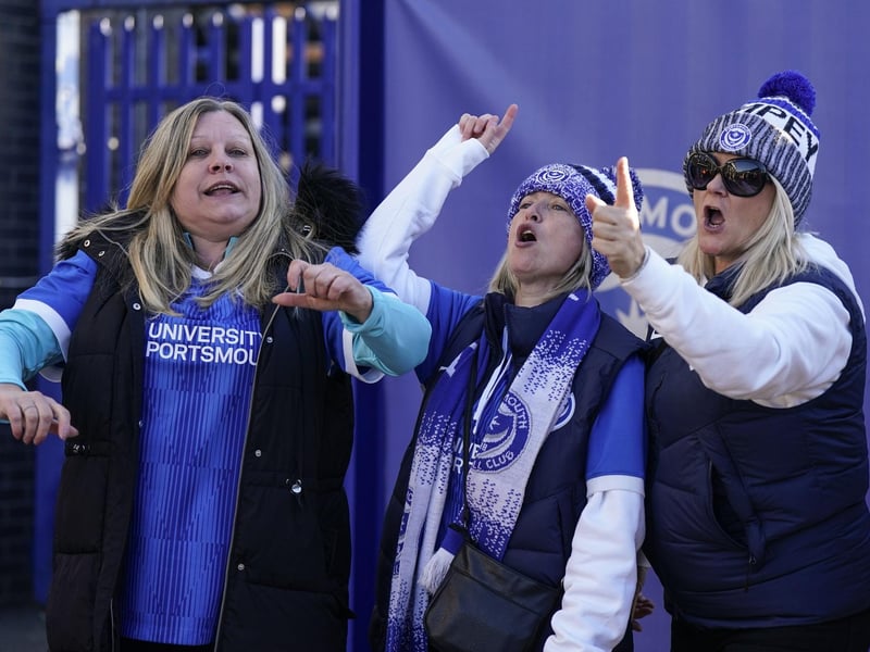 Many Pompey fans were at their defiant best against Blackpool - here's what our photographer Jason Brown captured of the day's events at Fratton Park.