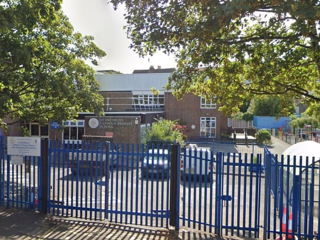 St Swithun's Catholic Primary School had 64 per cent of pupils meeting expected standards for reading, writing and maths. The average score in reading was 105 and in maths the average score was 106.