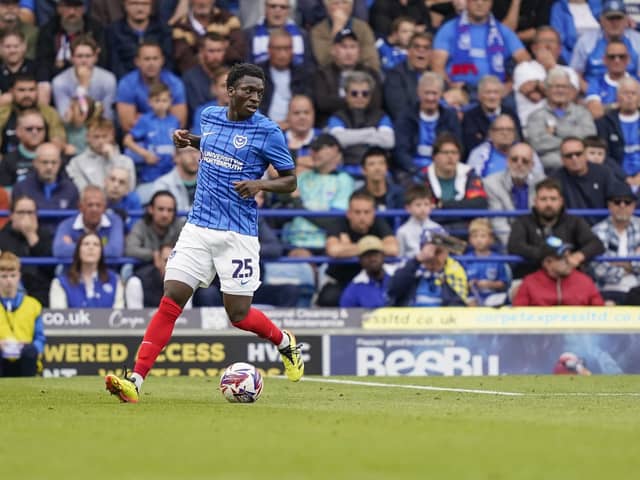 Pompey’s Abdoulaye Kamara and their other fringe players will be needed this season. Picture: Jason Brown/ProSportsImages