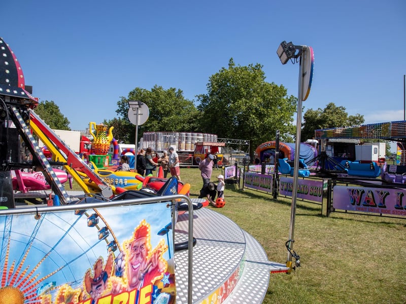 Pictured - Crowds were enjoying the live entertainment and fairground ridesPhotos by Alex Shute