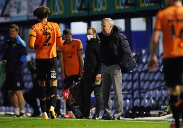 Kenny Jackett and Pompey's dressing room were not happy with the awarding of the penalty which gave Oxford a point at Fratton Park. Picture: Joe Pepler