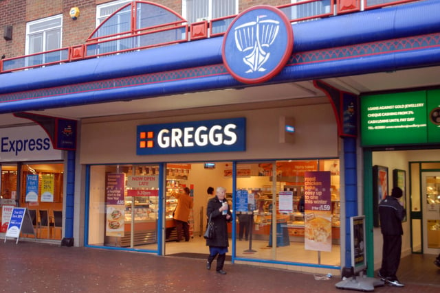 And, of course, Greggs is famous for its handy high street meals, as seen here in Jarrow in 2008.