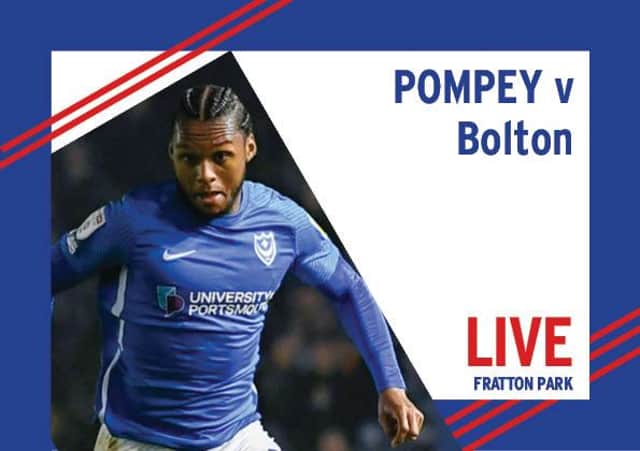 Pompey take on Bolton today at Fratton Park