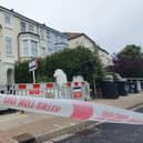 An exterior wall collapsed at the converted Southsea house in Victoria Road South.

Pic Habibur Rahman