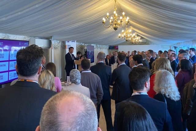Alan Mak MP speaks at a Parliamentary reception held to celebrate the Catapult Network of technology and innovation centres