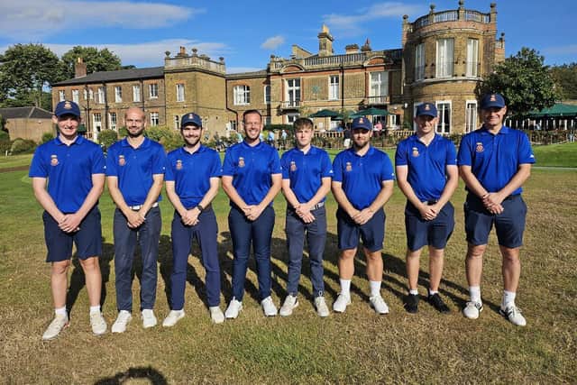 Hampshire's team that lined up against Kent. Picture: Andrew Griffin