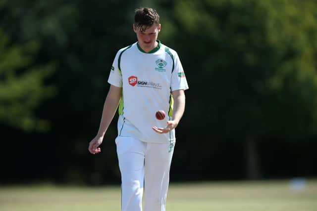 Emsworth bowler Dan Webb made a match-winning contribution against Hayling Island with the bat. Picture: Chris Moorhouse