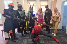 There will be a comic and cosplay festival taking place at Fratton Community Centre next weekend. 
Pictured: Sam Devine and some of the organisers