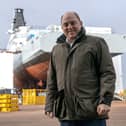 Defence secretary Ben Wallace during a visit to BAE Govan shipyard in Glasgow, to see the builds of the first three Type 26 Frigates, including HMS Glasgow. Picture: Jane Barlow/PA Wire