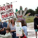 A previous 'Let's Stop Aquind' walking protest
Picture: Sam Stephenson