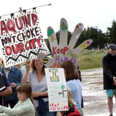 A previous 'Let's Stop Aquind' walking protest
Picture: Sam Stephenson