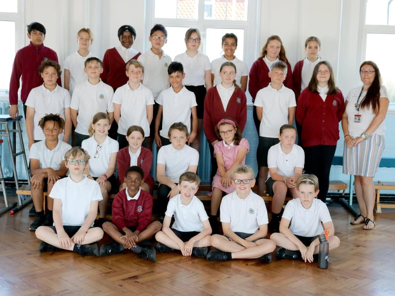 Meon Junior School Class 6W in Southsea.