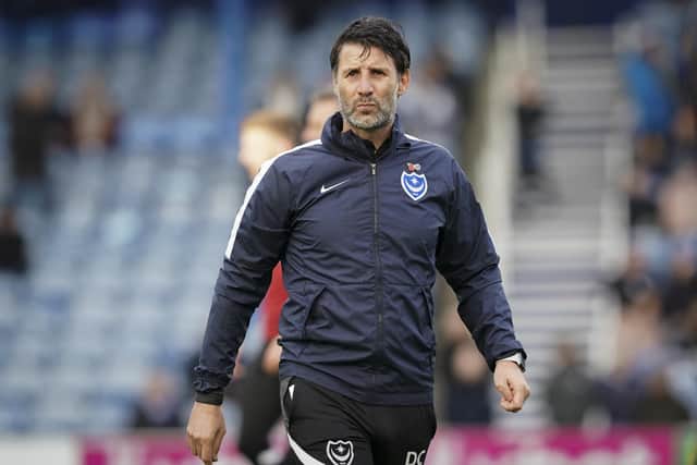 Danny Cowley was not impressed with Pompey's second-half display in the win over Harrow. Picture: Jason Brown/ProSportsImages