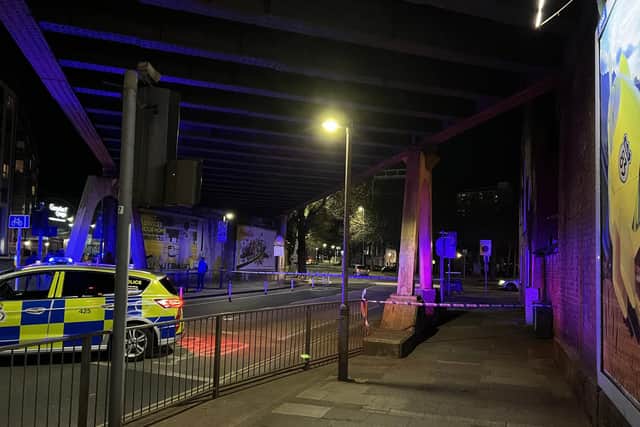 Heavy police presence in The Hard, Portsmouth. Picture: JPIMedia