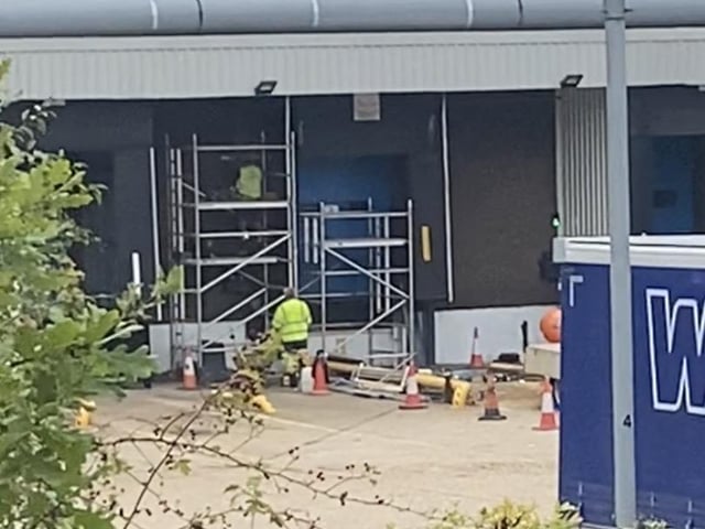 A woman died at Huhtamaki in Rowner Road, Gosport, after she was hit by a lorry