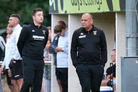 Fareham boss Pete Stiles, right. Picture: Chris Moorhouse (jpns 170821-13)