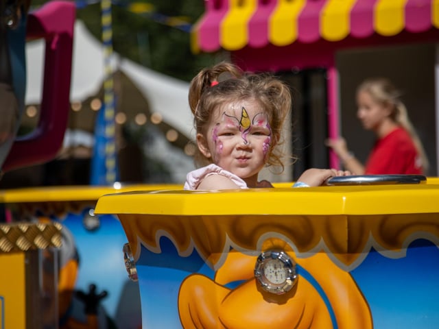 Victorious Festival gets under way this Friday as revellers begin to enter the site.Pictured - Youngsters enjoying the fair ridesPhotos by Alex Shute
