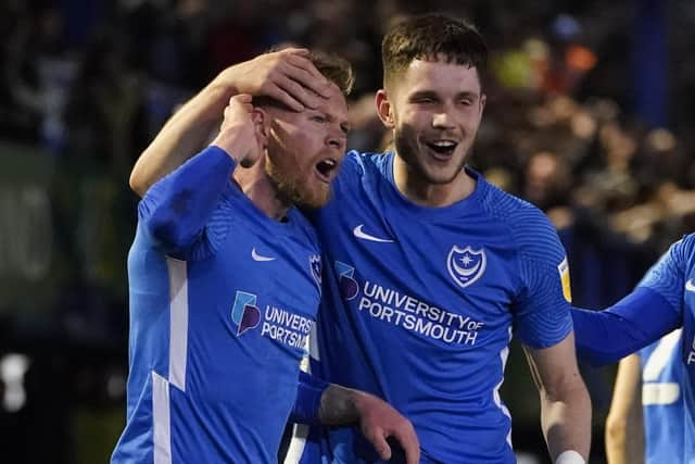 George Hirst admits he contemplated quitting Pompey in January before finally breaking into Danny Cowley's side. Picture: Jason Brown