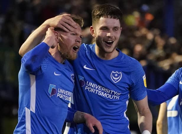 George Hirst admits he contemplated quitting Pompey in January before finally breaking into Danny Cowley's side. Picture: Jason Brown