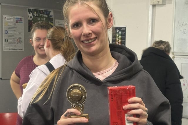 Cassie Watts with her tournament trophy