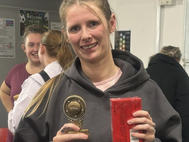 Cassie Watts with her tournament trophy