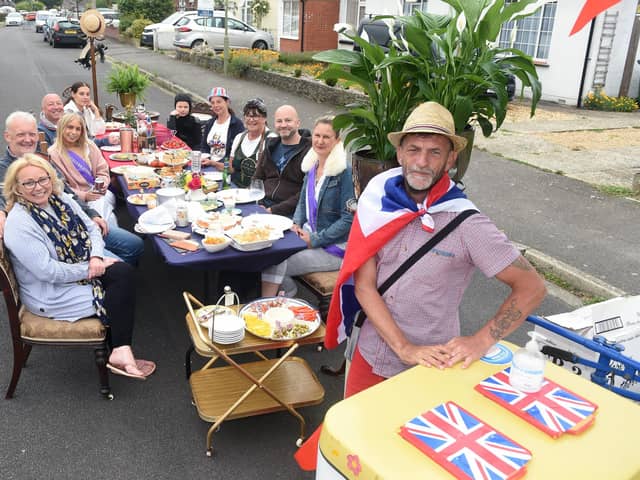 Residents in St Mary's Road, Stubbington, held a street party on Sunday, June 5 to celebrate The Queen's Platinum Jubilee.
Picture: Sarah Standing (050622-9634)