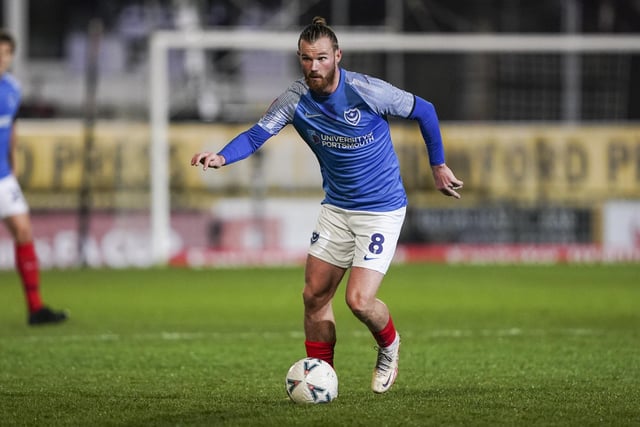 Ryan Tunnicliffe started his fifth Pompey game in a row against Hereford