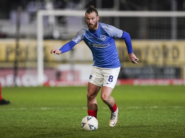 Ryan Tunnicliffe started his fifth Pompey game in a row against Hereford