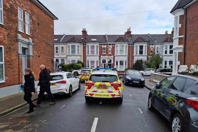 Murder probe in Somerstown after man, 38, dies. Police were at the scene of Playfair Road at the junction of St Andrews Road