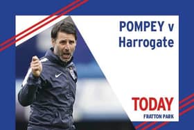Pompey play host to Harrogate today in the FA Cup