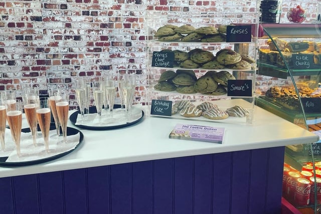 The Cookie Queen opened yesterday (May 14) on Cosham High Street, and queues of people lined up out the door to sample New York style stuffed cookies, and cookie pie slices. Gemma Daysh, the business owner, estimates hundreds of people visited the bakery. Picture: Gemma Daysh.