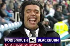 Chris Kamara's iconic moment in April 2010 when he realises he's failed to see Anthony Vanden Borre's sending off for Pompey.