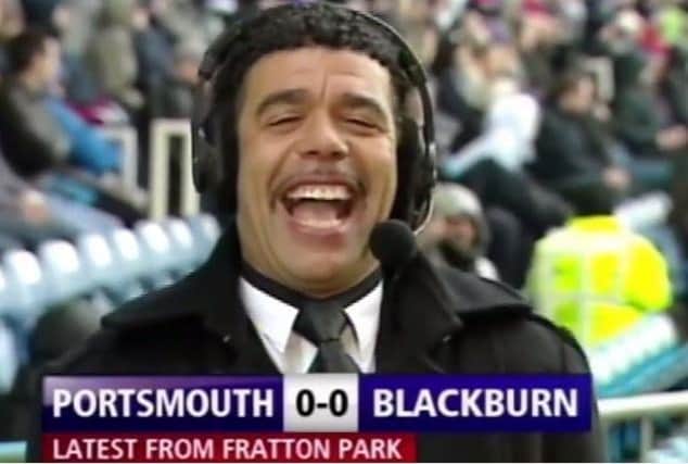 Chris Kamara's iconic moment in April 2010 when he realises he's failed to see Anthony Vanden Borre's sending off for Pompey.