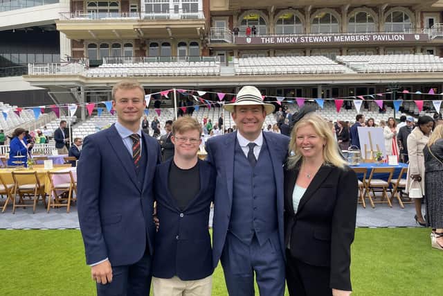 Max Ross with his family