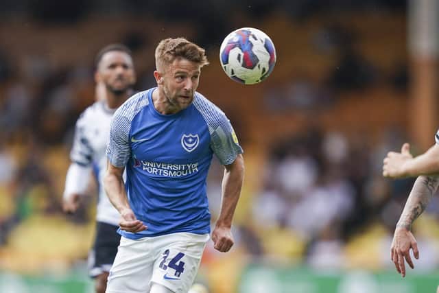 Michael Jacobs is pencilled in for a Pompey return in a fortnight, offering encouraging news. Picture: Jason Brown/ProSportsImages