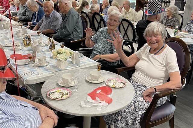Residents at Parker Meadows enjoy the party