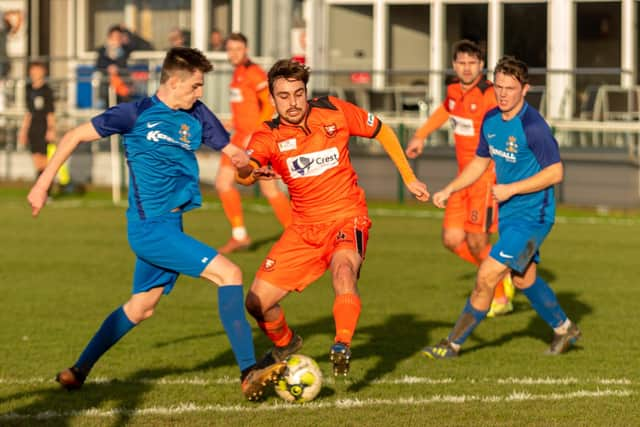 Tommy Tierney, left, is returning to Baffins after a short spell with Horndean. Picture: Vernon Nash