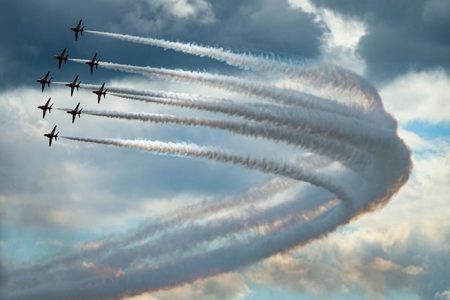 Red Arrows. Portsmouth's Armed Forces Day, Southsea Common
Picture: Chris Moorhouse (080624-52)