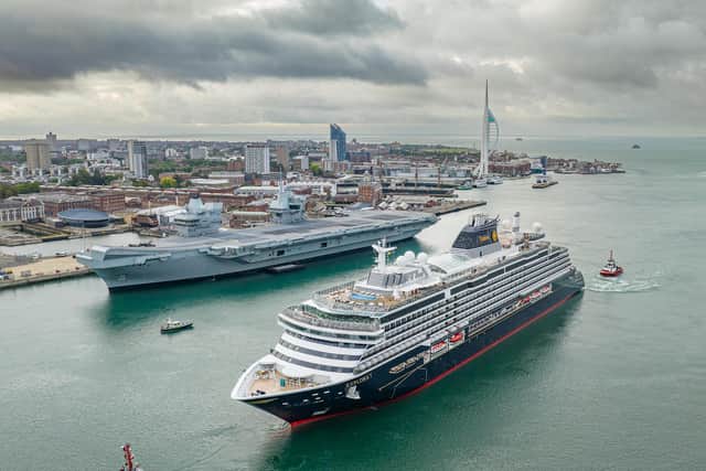 Explora I is stopping off in Portsmouth ahead of her maiden voyage from Denmark to Iceland. Picture: Compass Photography Services/Portsmouth International Port.