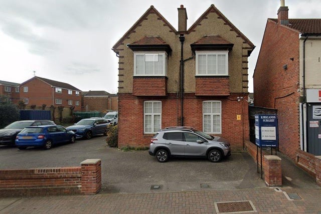 At Kirklands Surgery in Copnor Road, 85 per cent of people responding to the survey rated their overall experience as good. Picture: Google Maps