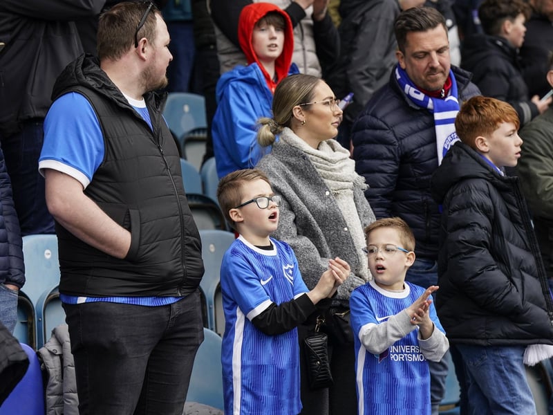 4,019 Pompey fans enjoyed the Blues' 1-0 win at Peterborough