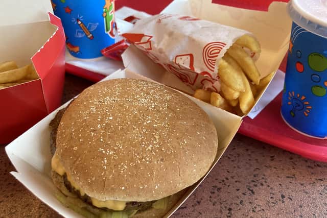 The food at Wimpy at Clarence Pier in Southsea