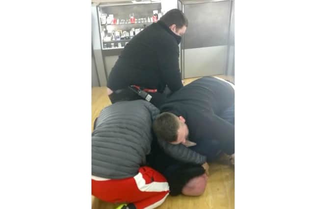 Robbery at Gold Centre, Commercial Road, Portsmouth on March 9 2020.
