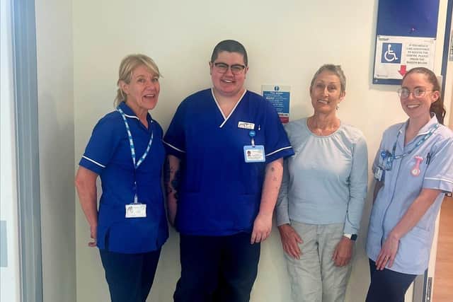 Rose with the Research team at Queen Alexandra Hospital