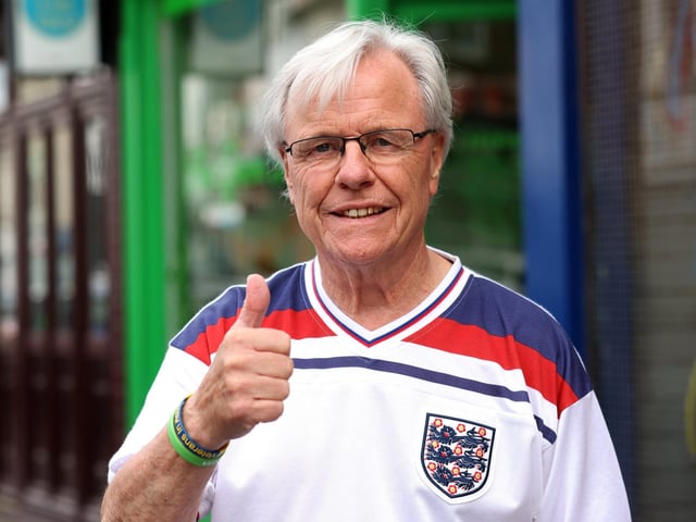 Bob McDonald all set for the game on Albert Road.Picture: Sam Stephenson.